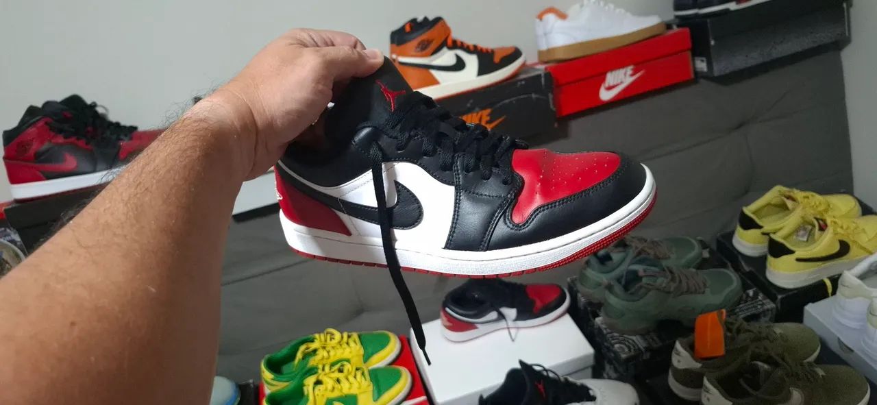 Tenis air jordan low bred toe - Foto 2