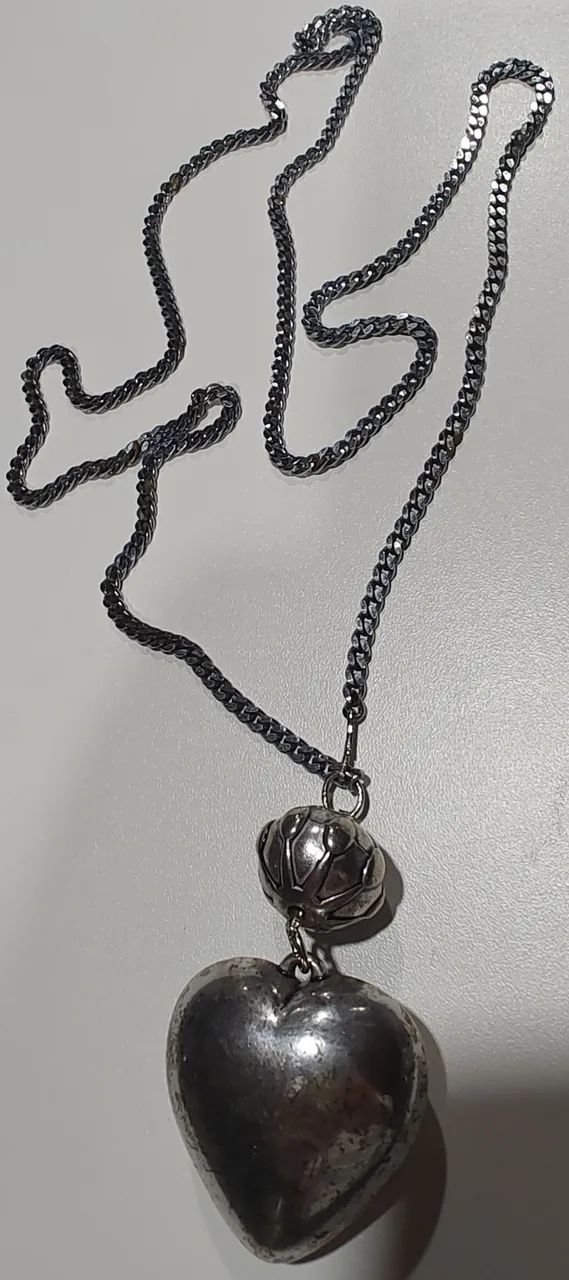 Corrente Com Pingente Ostentação Coroa Do Rei E Coração Fiel - Foto 4