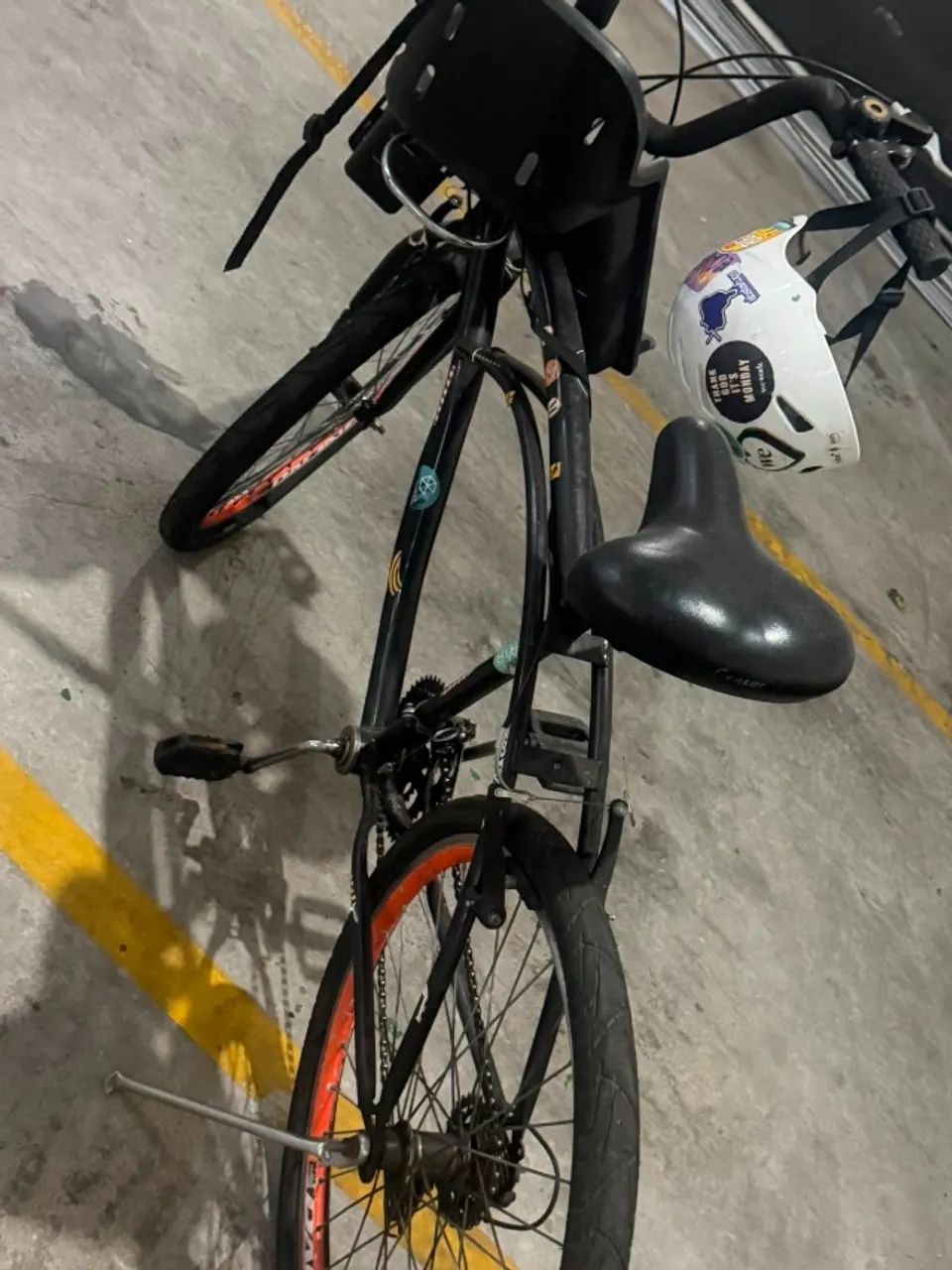 Bicicleta Caiçara com macha e cadeirinha - Foto 4