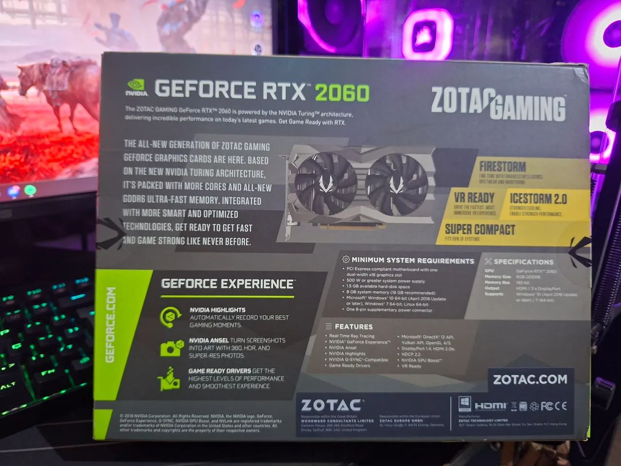Placa de video Zotac Gaming NVIDIA GeForce RTX 2060, 6GB, 192Bit GDDR6 - Foto 2