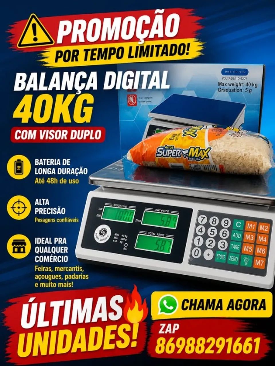 balança digital 40kg