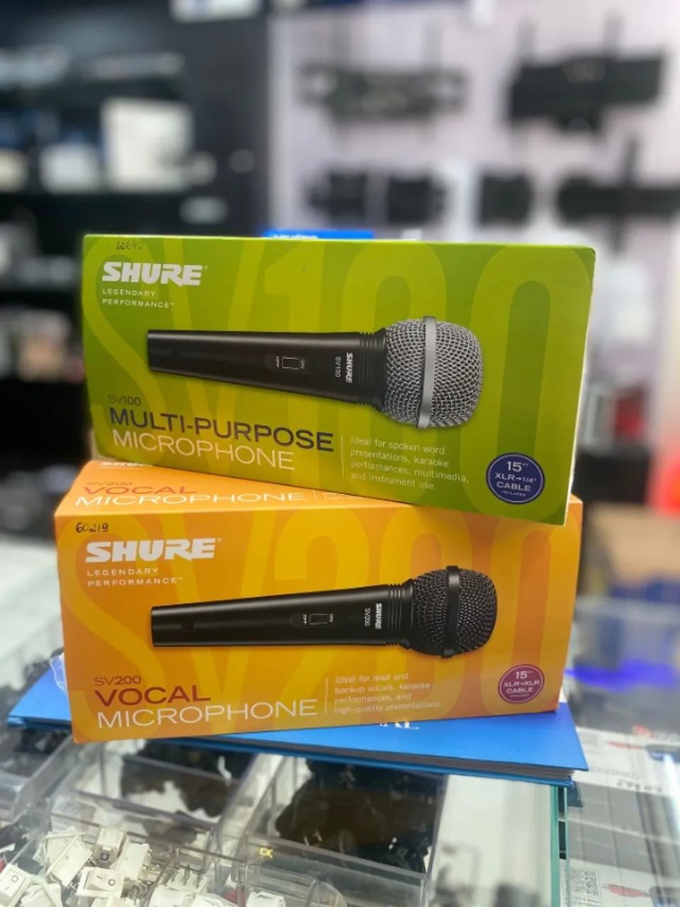 Você merece micrifone de qualidade, Shure sv100 e 200