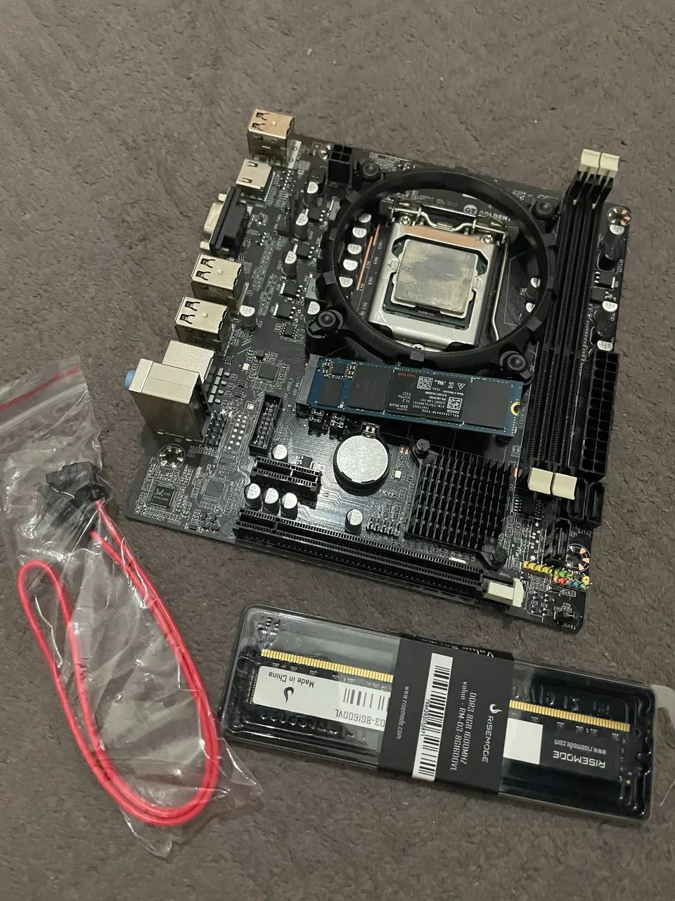 Kit placa mãe+processador+nvme