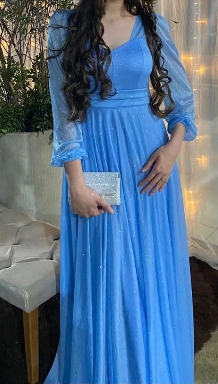 Vestido de festa Azul Serenity - Foto 3