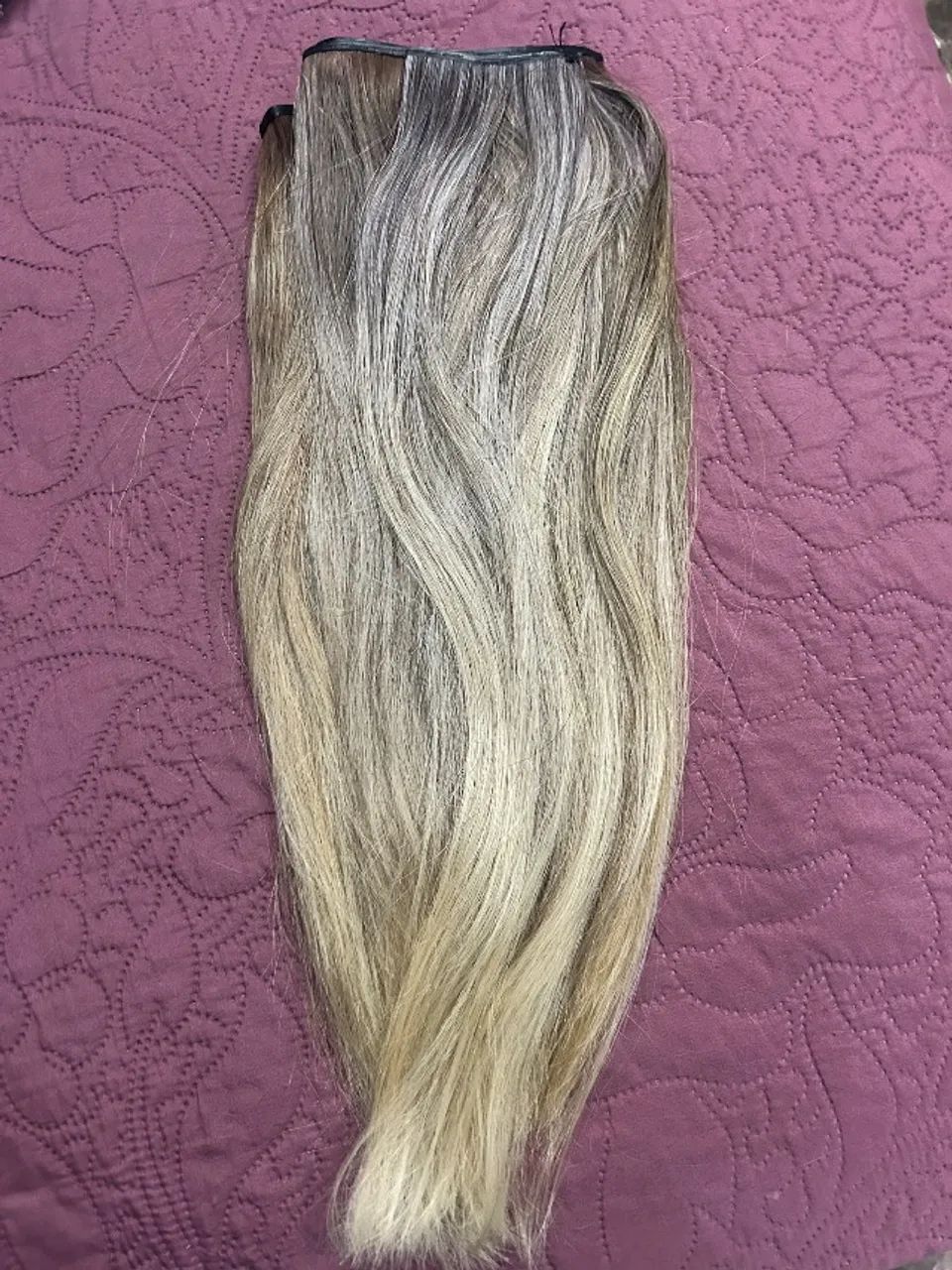 Cabelo humano brasileiro loiro do sul 45cm - Foto 3