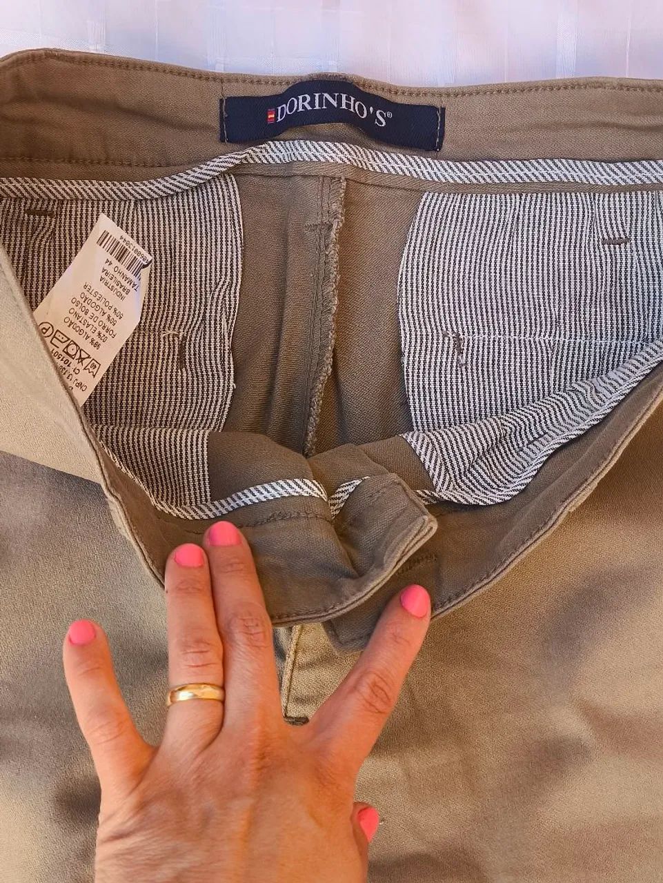 Calça masculina Sarja Dorinhos 44 como nova - Foto 2