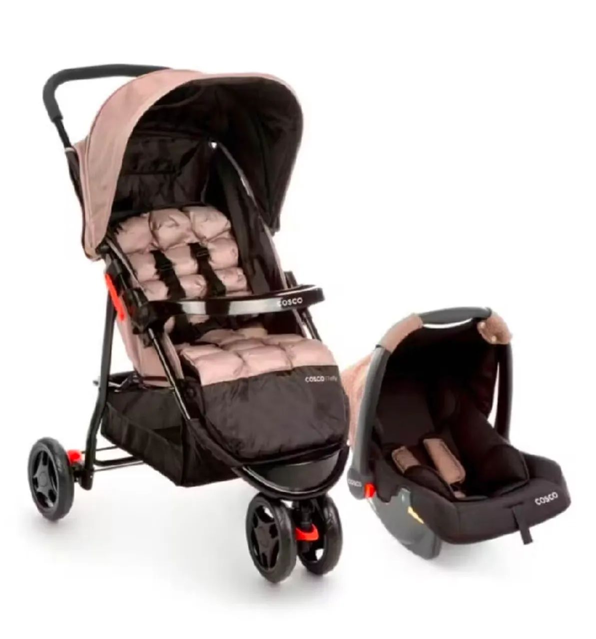 Carrinho Bebê Travel System Toffy Duo Cosco - Bege