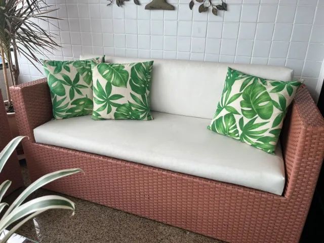 Conjunto de varanda poltronas e sofá área externa - Foto 2