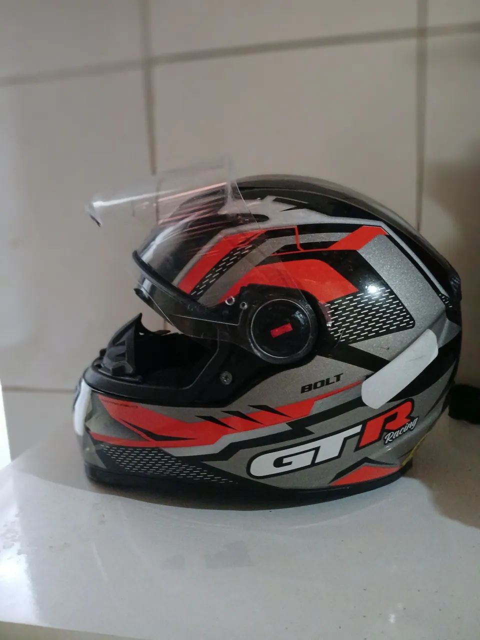 CAPACETE FW3 GTR RACING  com óculos  - Foto 3