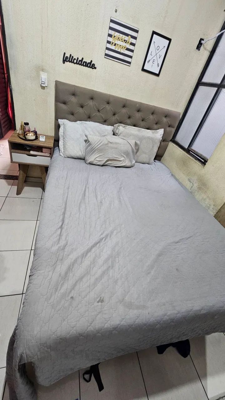 Vendo base de cama queen baú  - Foto 5