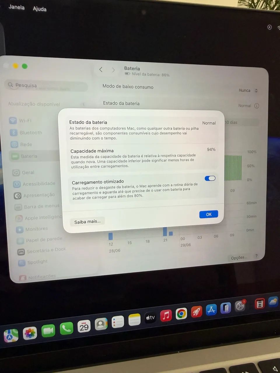 MacBook M3 com 256gb/8gb memória. Perfeito estado  - Foto 3