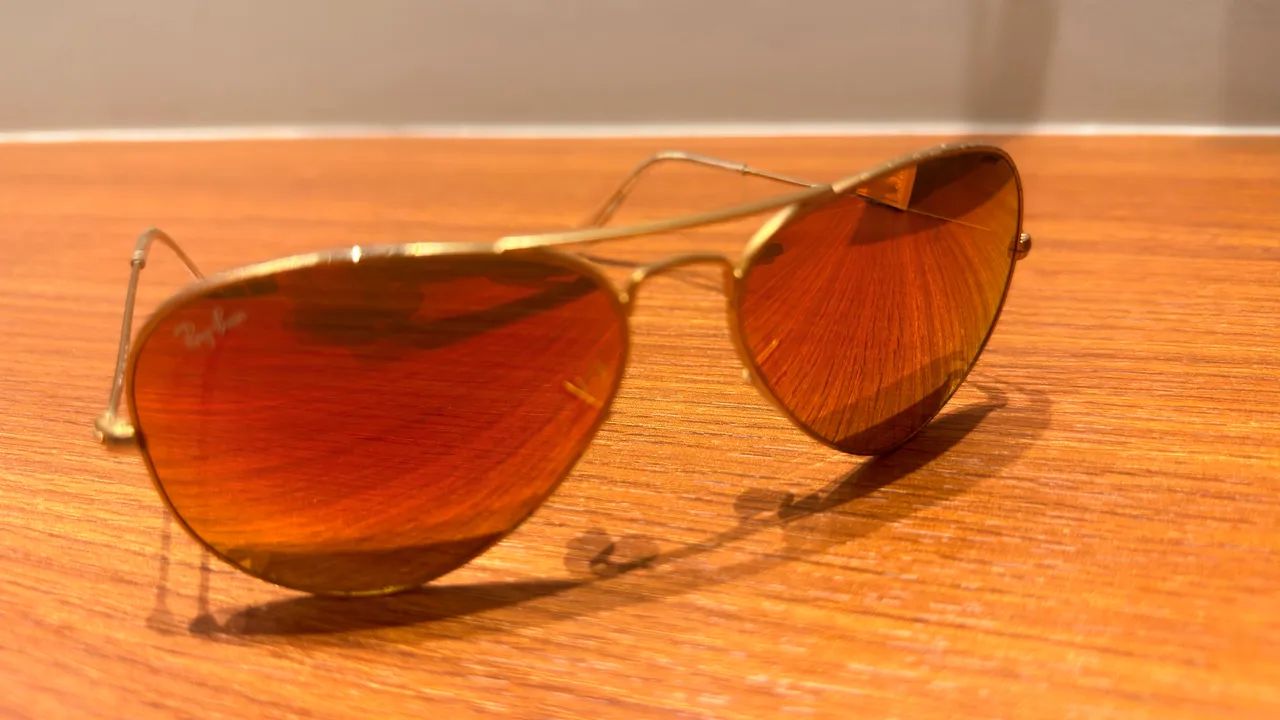 Ray-Ban aviador espelhado ORIGINAL  - Foto 4