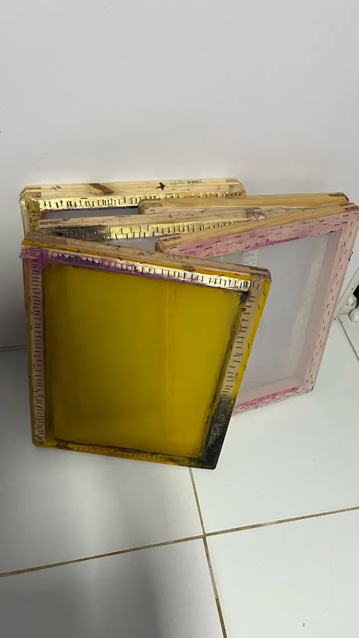 Kit 5 Telas de Serigrafia Prontas pra Estampar - Foto 4