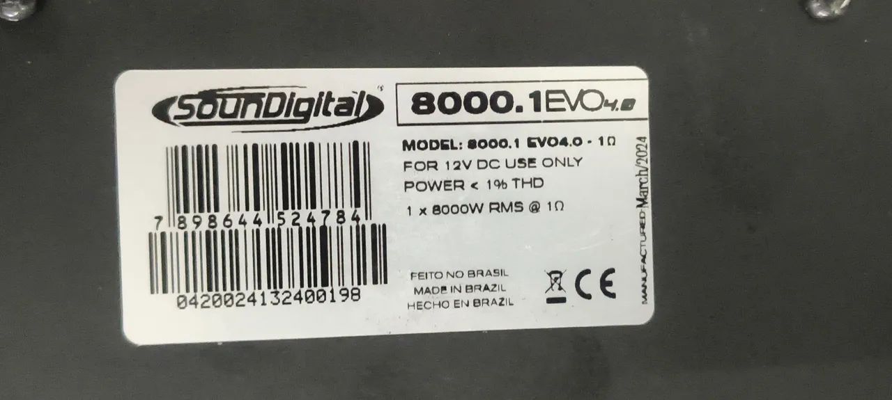 Modulo soundigital 8000.1 evo 4.0 semi-novo - Foto 4