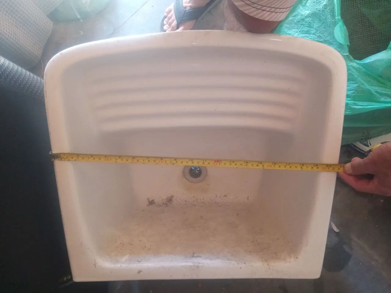 Tanque de louça com coluna marca logasa 53x48x28 - Foto 2