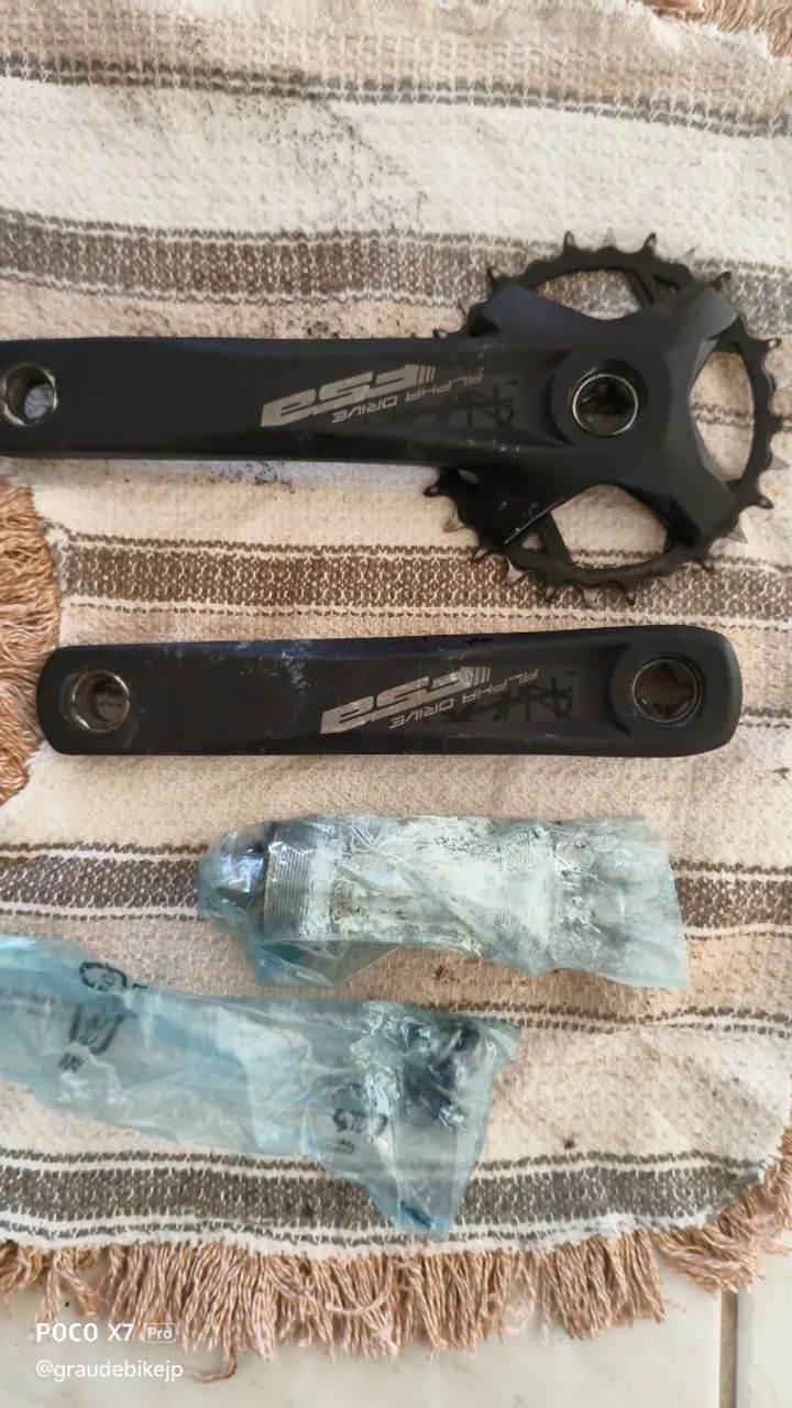 Pedivela Fsa Alpha Drive 175mm 28 dentes Preto (Usado) - Ciclismo