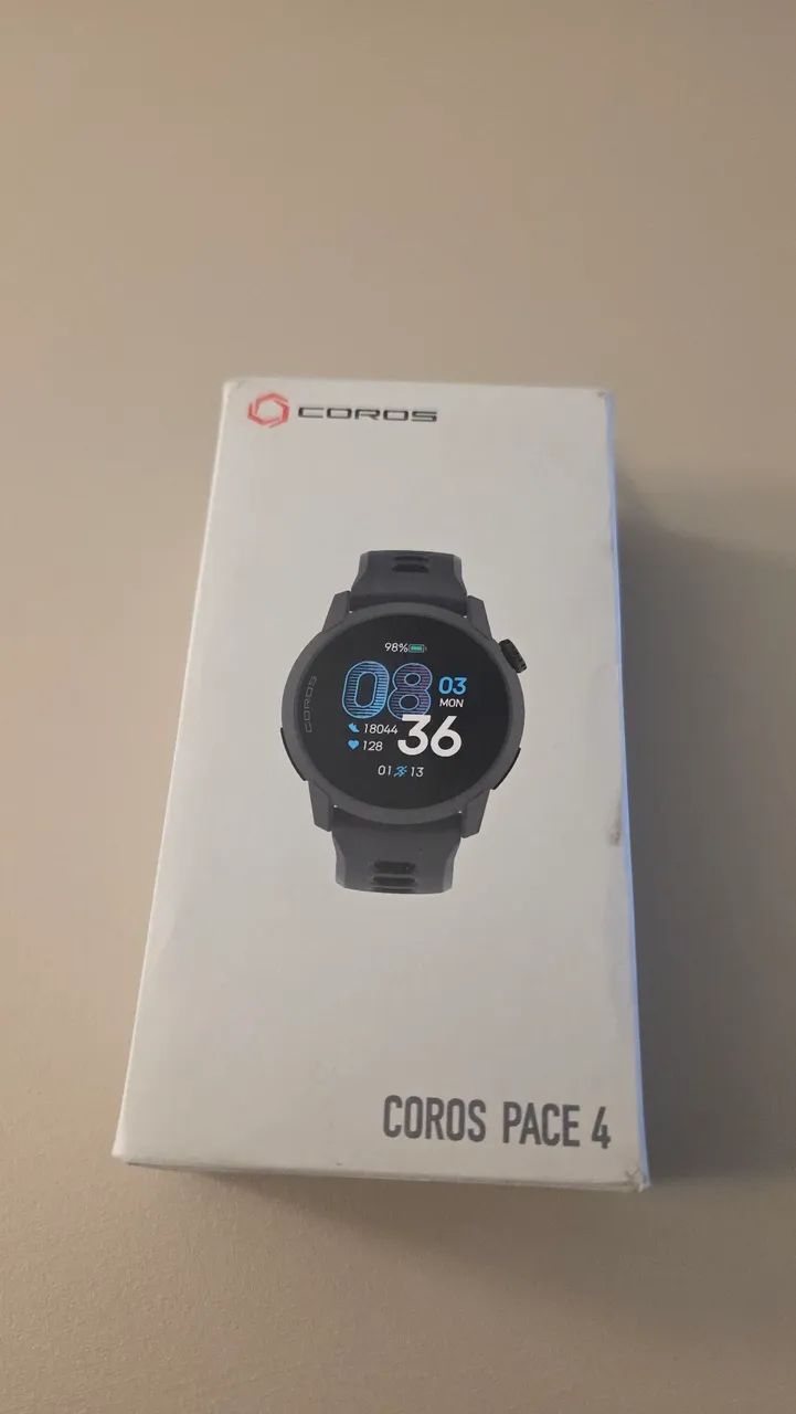 Coros PACE 4 Novo/Lacrado - Pulseira silicone preta 