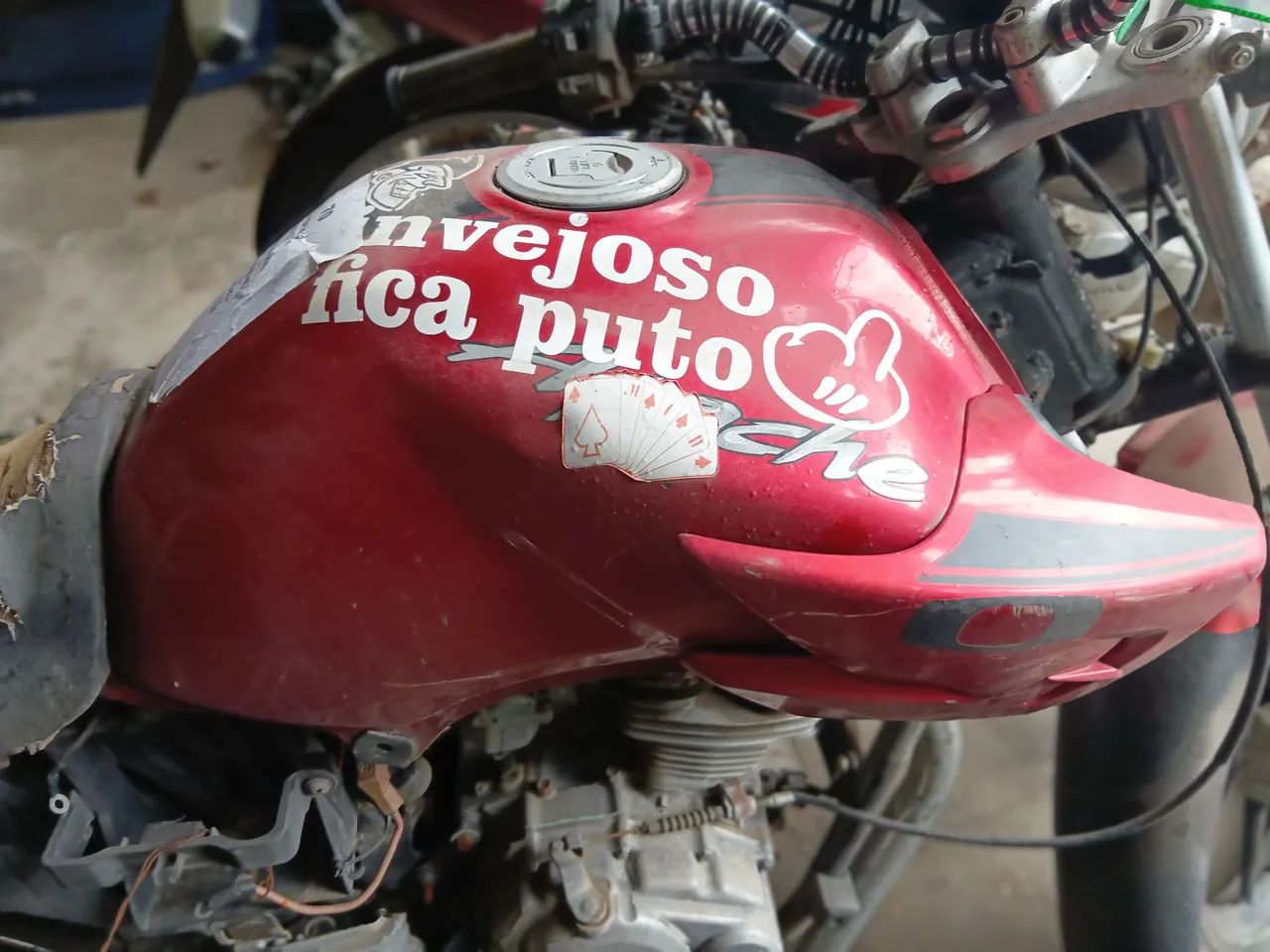 Tanque da dafra apache 