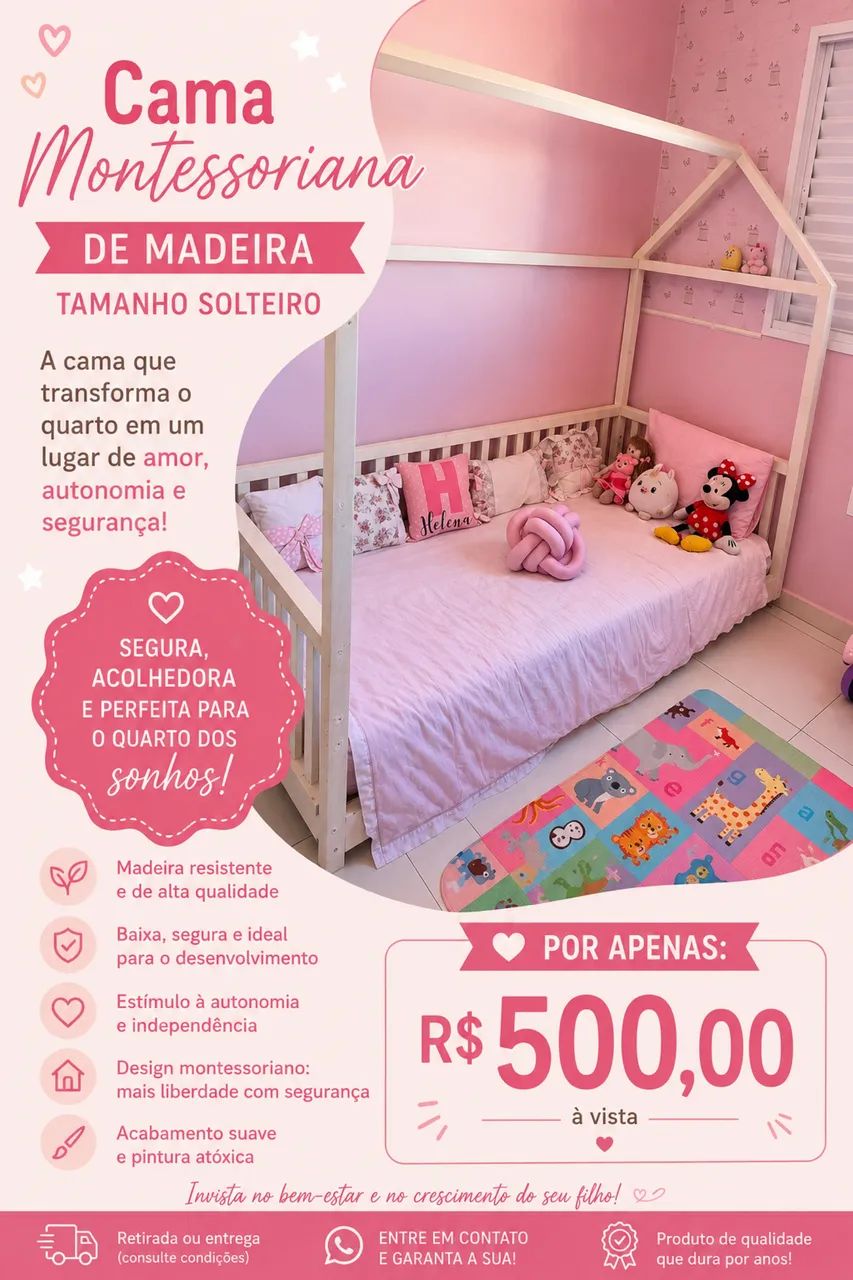 Vendo cama montessoriana 