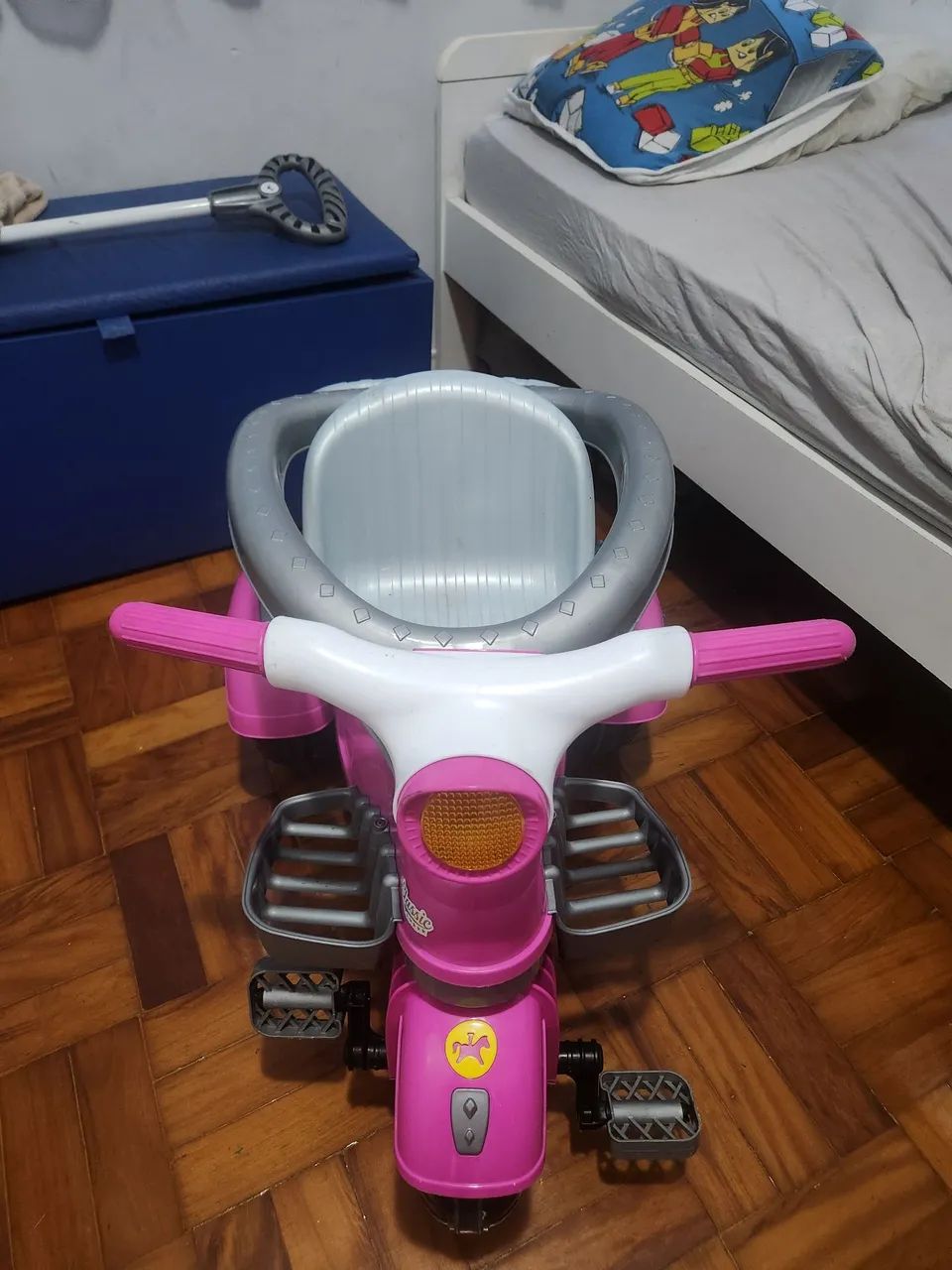 Triciclo infantil rosa - Foto 5