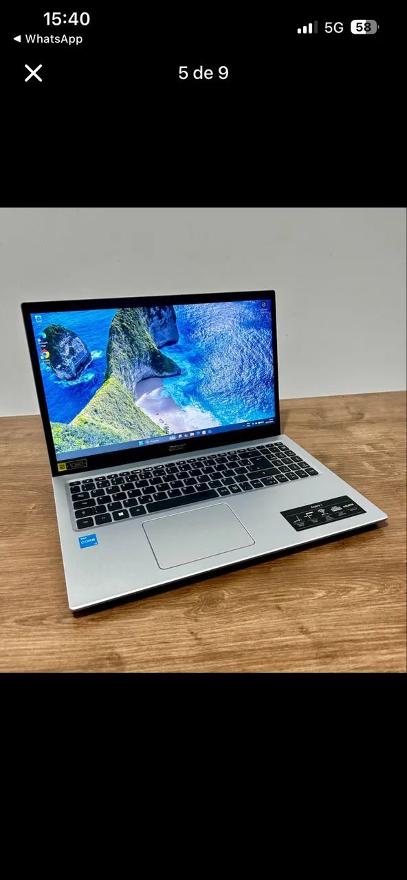 NOTEBOOK ACER, aceito celular em troca. - Foto 4