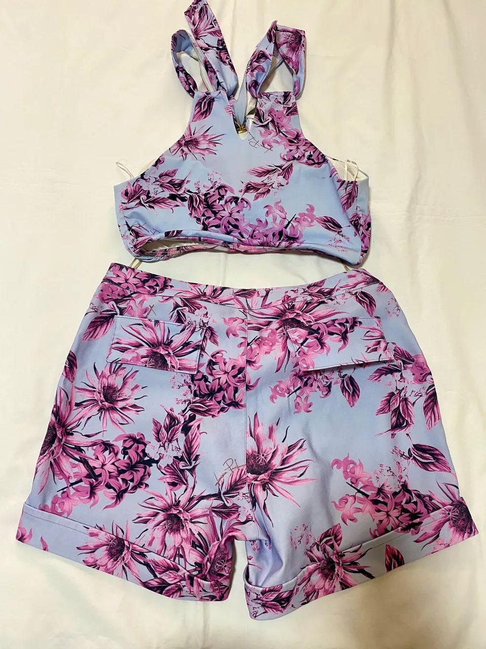 Conjunto de short e blusa lança perfume TAM G - Foto 3