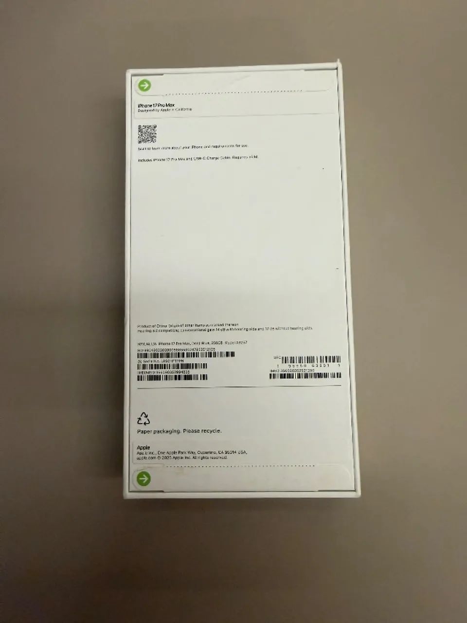 IPHONE 17 PRO MAX 256 GB SILVER E AZUL LACRADO - Foto 2