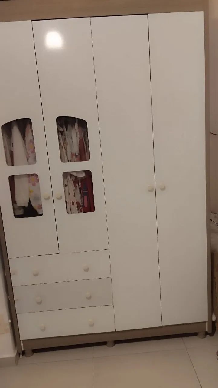 Guarda roupas Infantil Branco