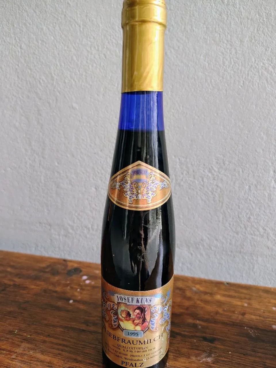 Garrafa de coleção - Vinho Liebfraumilch 