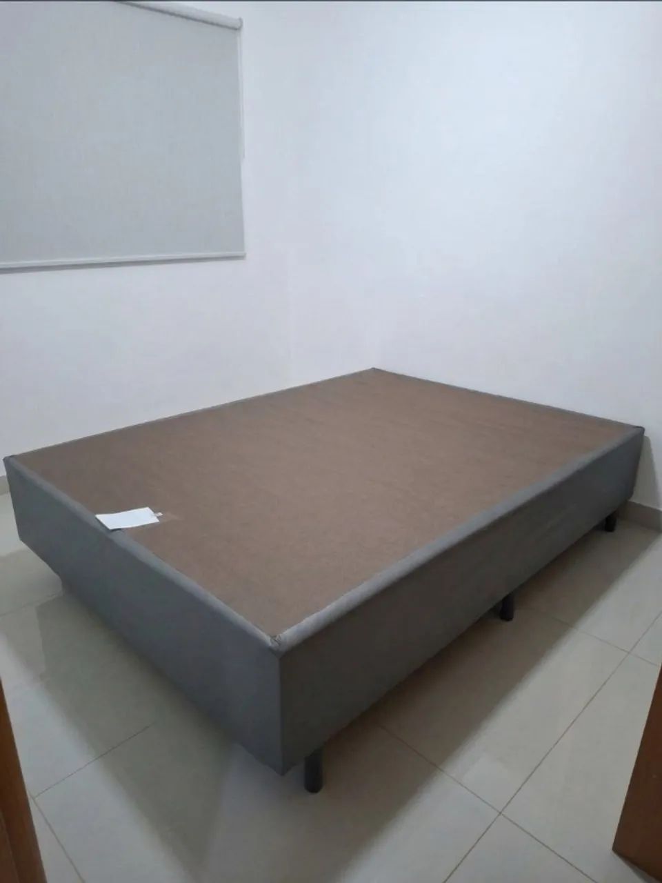 Box casal padrão cinza