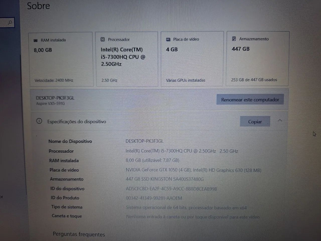 Notebook Acer Aspire VX 15 - Foto 5