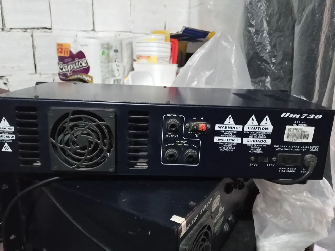 Amplificador da oneal com 2 caixas  - Foto 3
