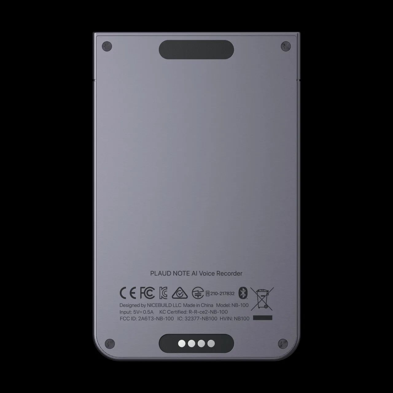 Gravador de Voz AI Plaud Note 64GB Preto com ChatGPT e Transcrição - Foto 5