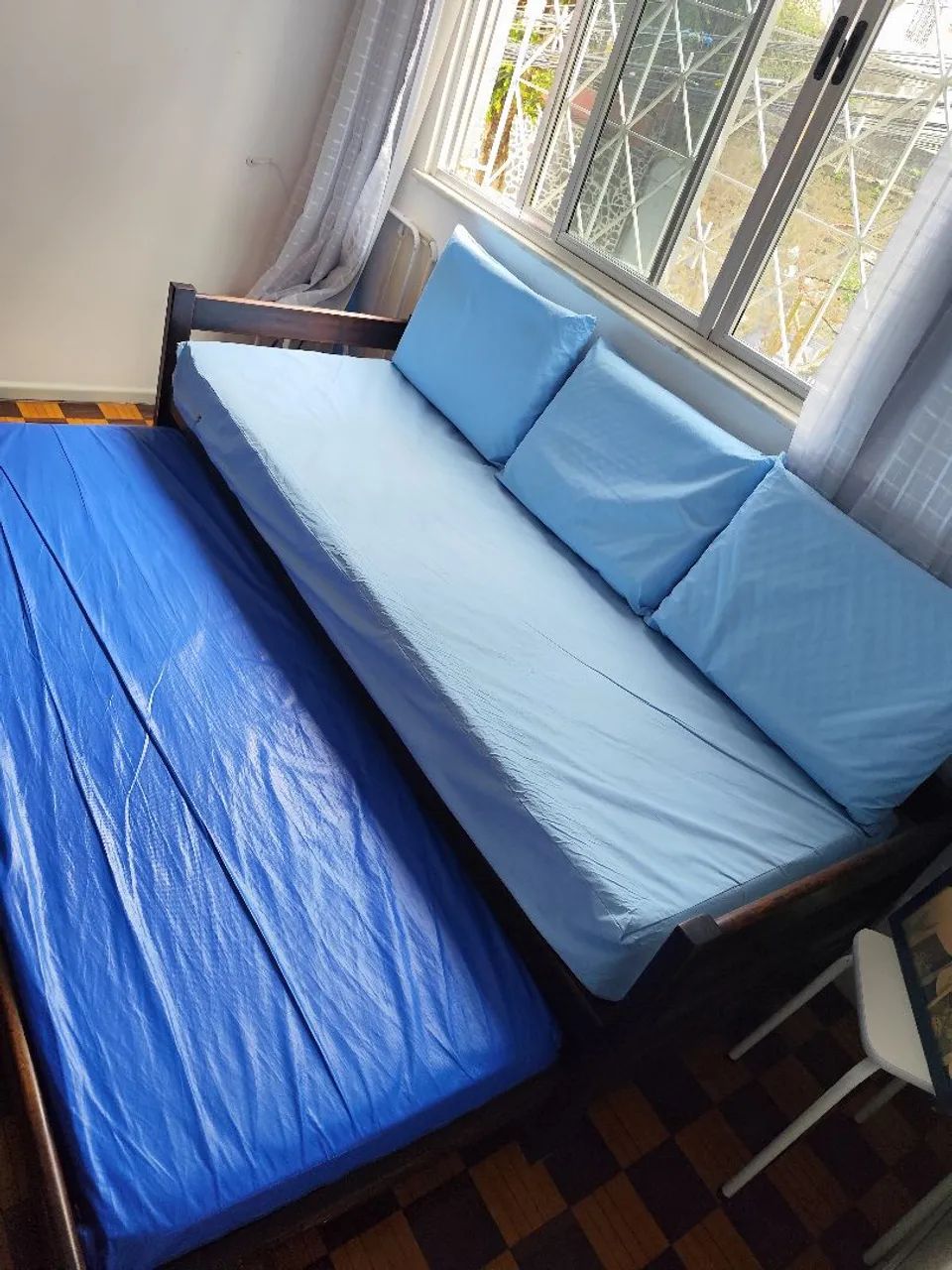 Solid wood sofa bed65576096647297125