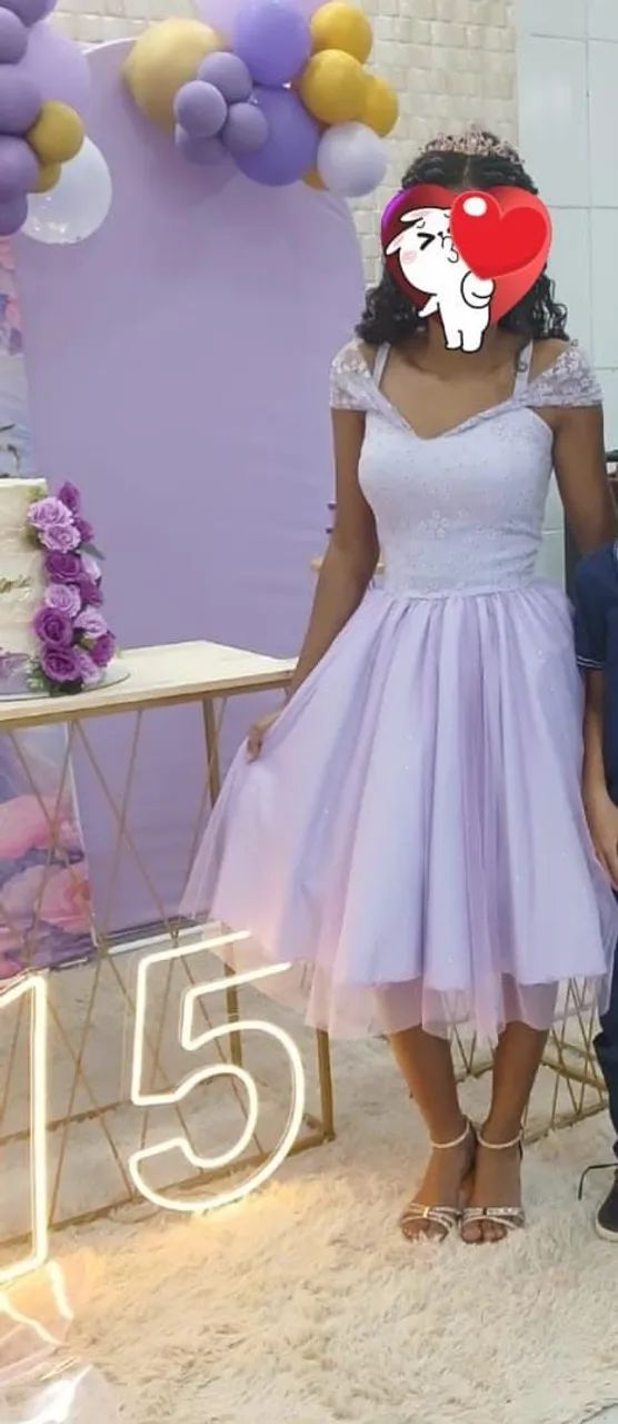 Vestido para Debutante lilás usado so uma vez  - Foto 4