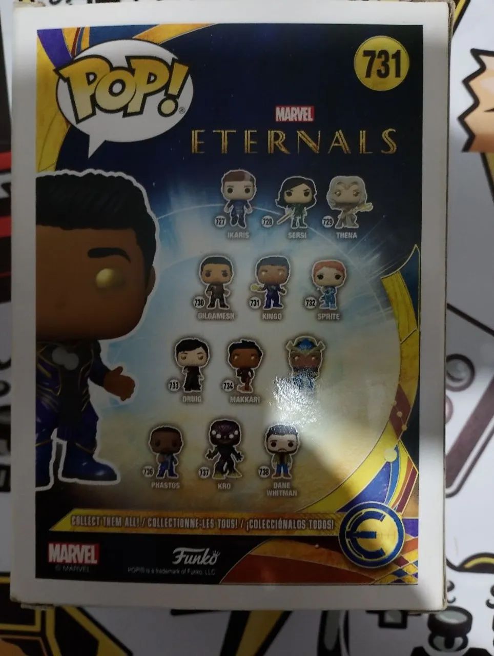 Boneco pop funk Marvel Eternals KINGO N731 faço Olx pay  - Foto 3