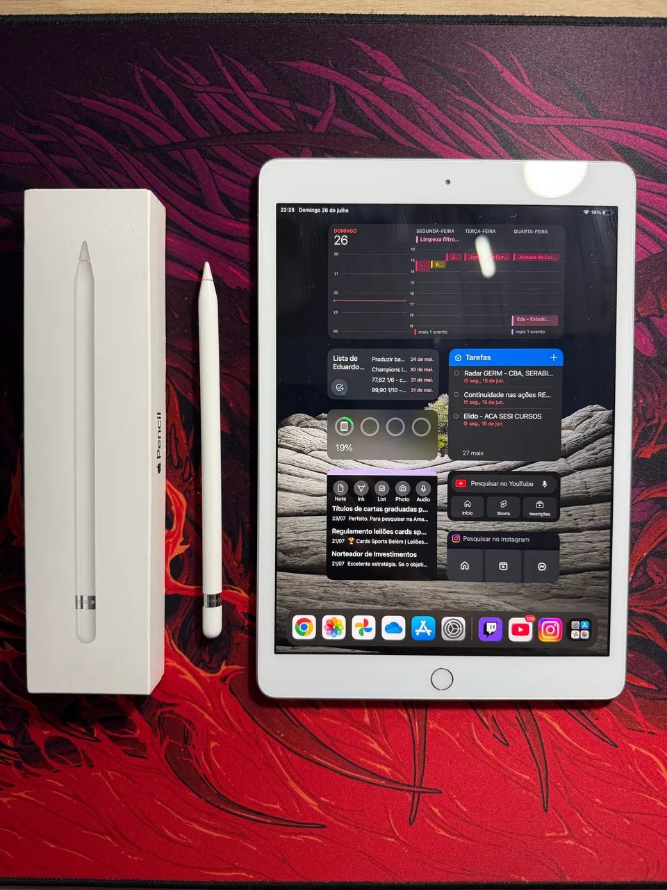 iPad 8ª Geração + Apple Pencil Original - Excelente Estado