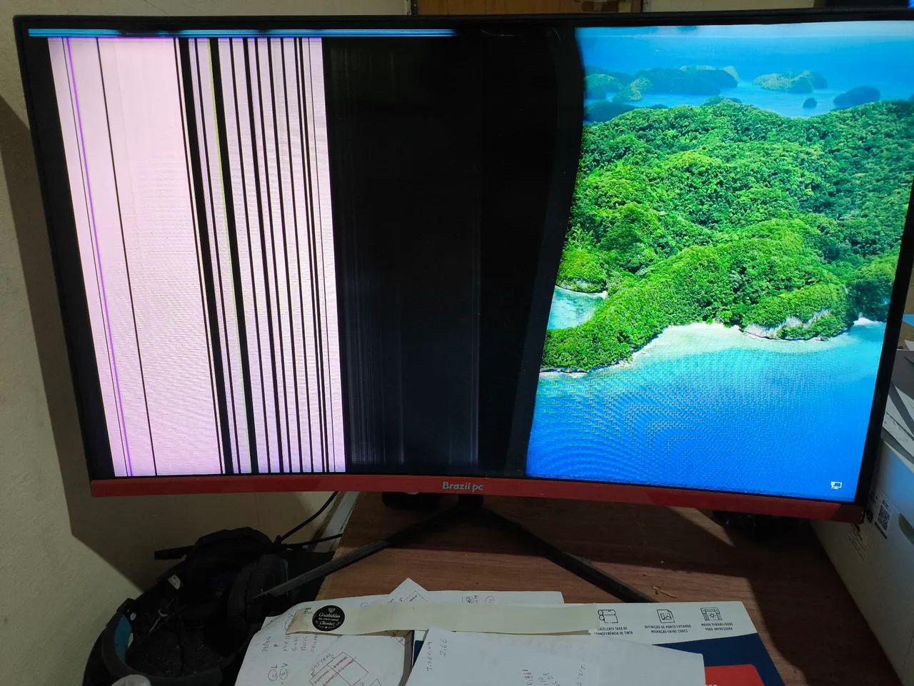 Dois Monitores Com Defeito (Envie sua proposta) - Foto 2