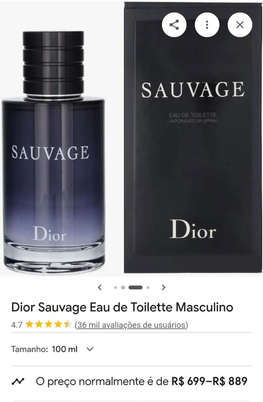 PERFUME MASCULINO SAUVAGE 100ml - Foto 5