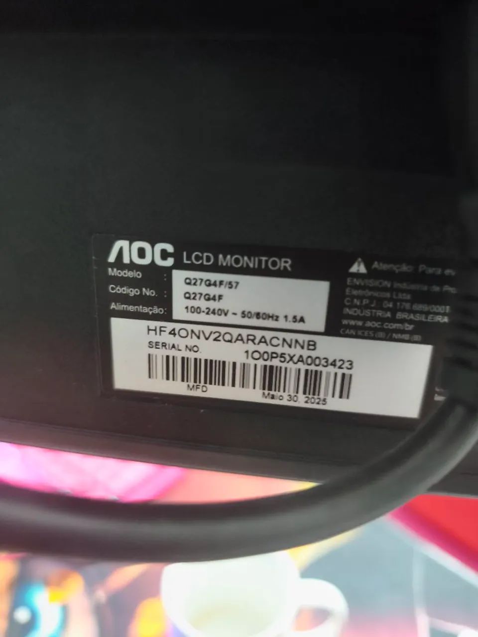Monitor 2k ips AOC 180hz  - Foto 2