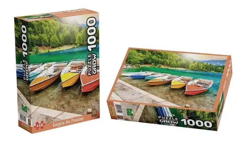Quebra-Cabeça 1000 Peças Lagos De Fusine Grow - Foto 2