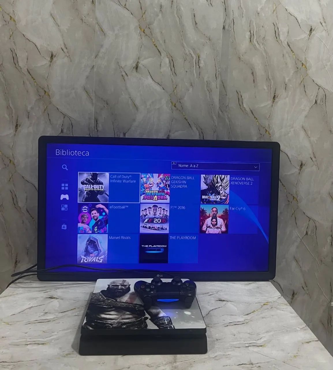 PS4 SLIM 1TB COM JOGOS - Foto 2
