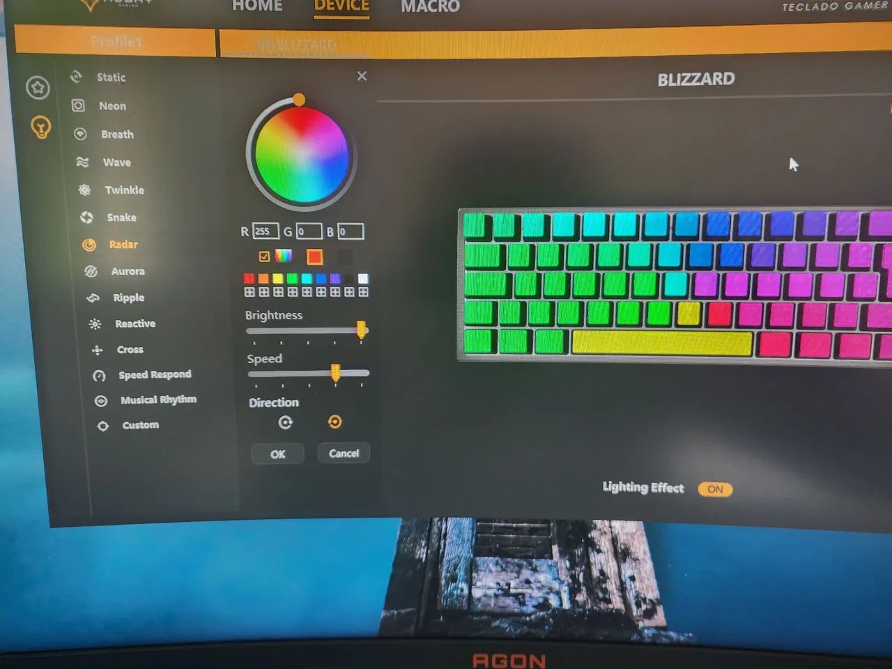 Teclado mecânico husky blizzard 60% branco (usado) COM FIO - Foto 2
