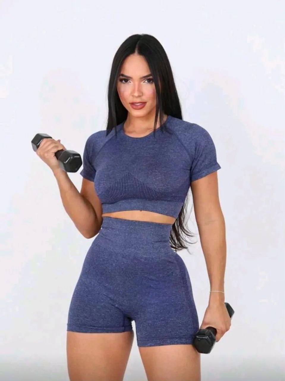 Conjunto fitness ( Cropped + Short) Tamanho Unico  - Foto 2