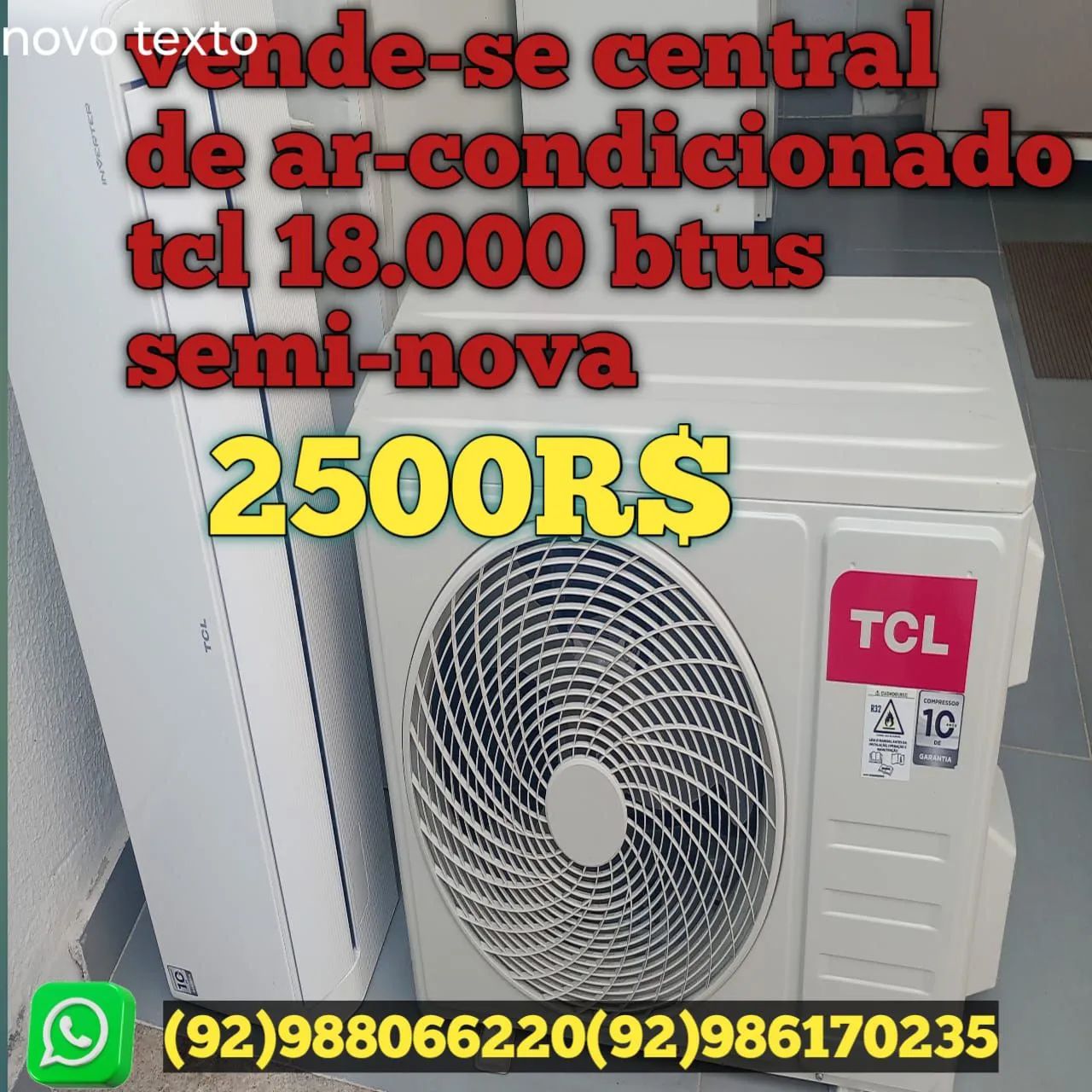 ar-condicionado split 18.000btus