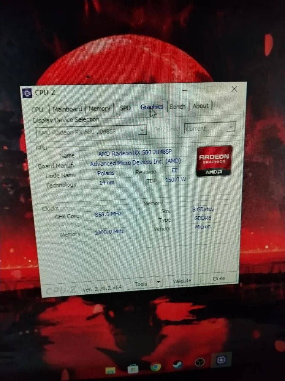 Vendo placa de vídeo RX580 8gb da Asus - Foto 2