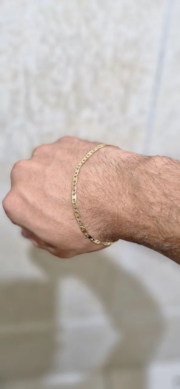 Corrente e pulseira magold 18k  - Foto 5
