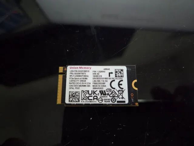 SSD Nvme 256gb - Usado.