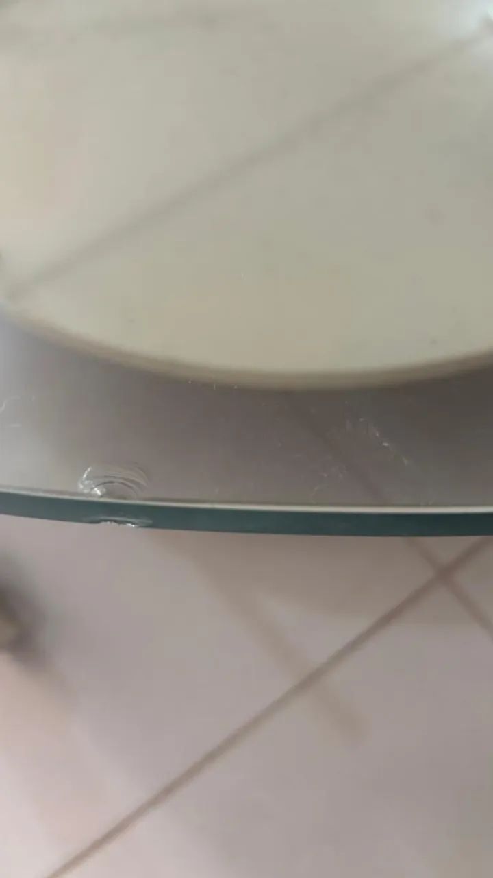 Mesa de centro em vidro e metal - moderna com prateleira inferior - Foto 4
