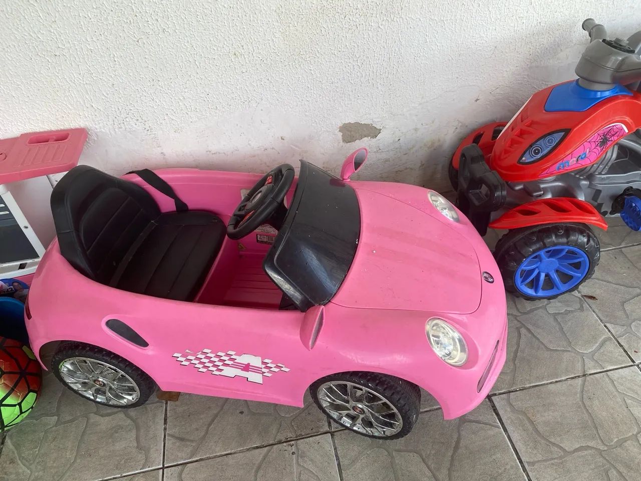 Carro menina rosa elétrico  - Foto 2